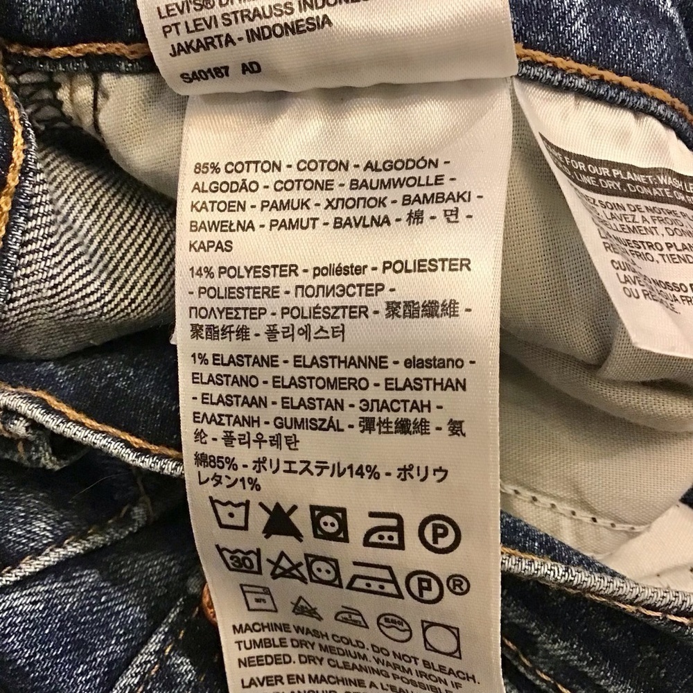 Levi’s 30 (10/11) Wedgie Straight Jeans Women’s High Rise Button Fly 34964-0133 - Picture 14 of 15